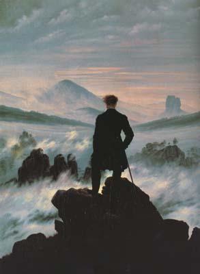 Caspar David Friedrich Wanderer above the Sea of Fog (mk10) oil painting picture